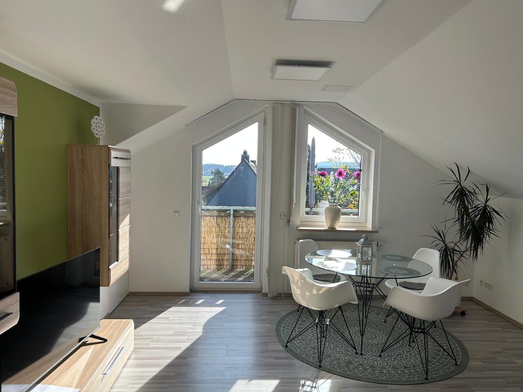 Apartment Kornbergblick Schwarzenbach an der Saale Eksteriør bilde